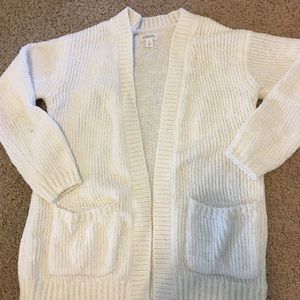 Girls Gymboree Cream chenille cardigan